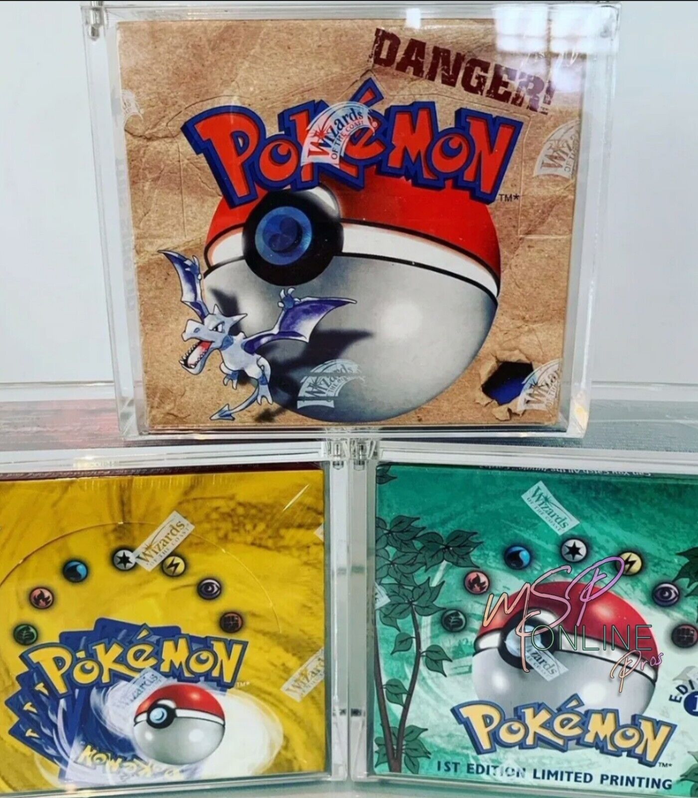 2 Pack - Pokemon Magnetic Booster Box Acrylic Case Pokémon Card Protective