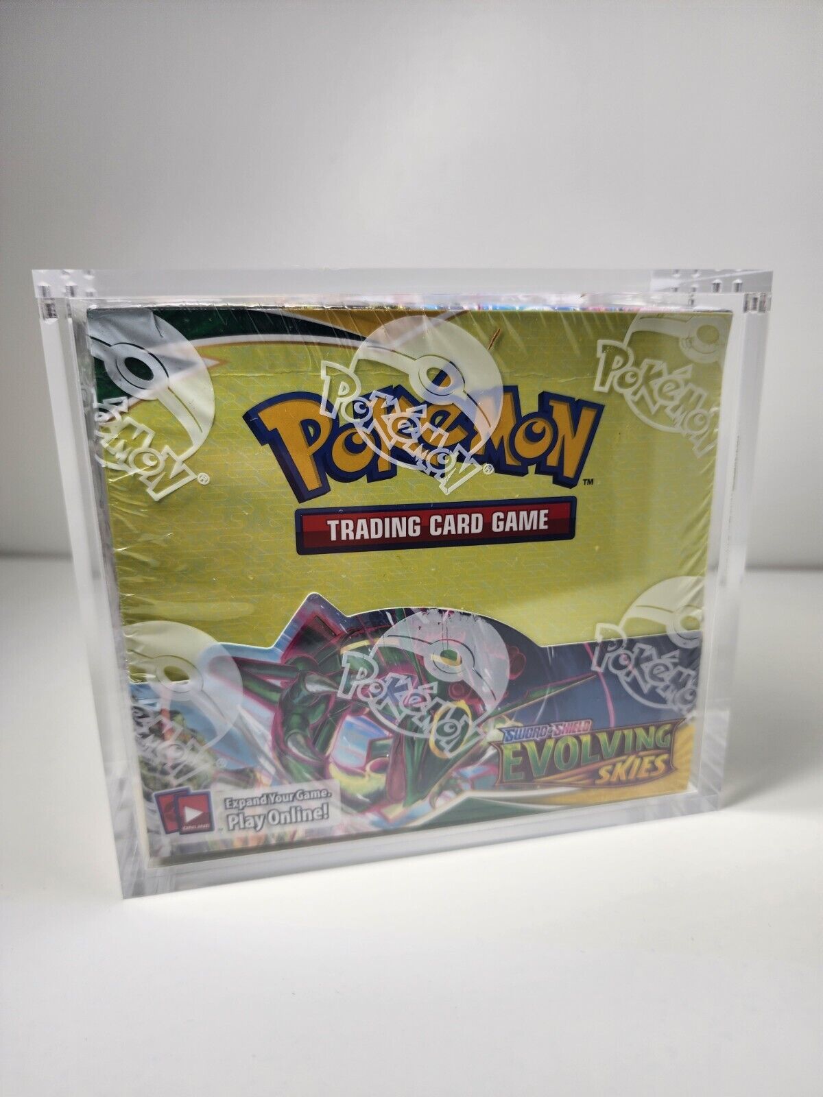 Acrylic Display Case for Pokemon Booster Box Stackable with Premium Magnetic Top