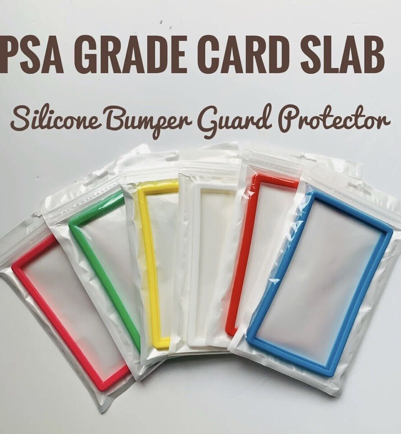 PSA Graded Card Slab Silicone Bumper Guard Protector Skin | 13 Colors | Pokemon