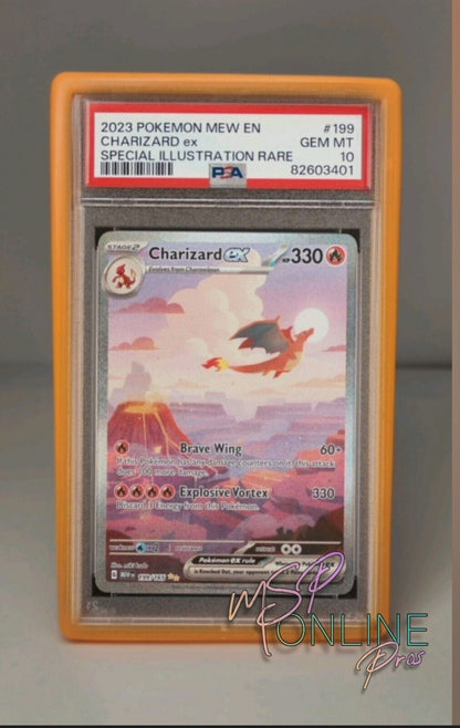 NEW Orange PSA Bumper Guard Skin - Graded Card Slabs Protector Slab Case Cover