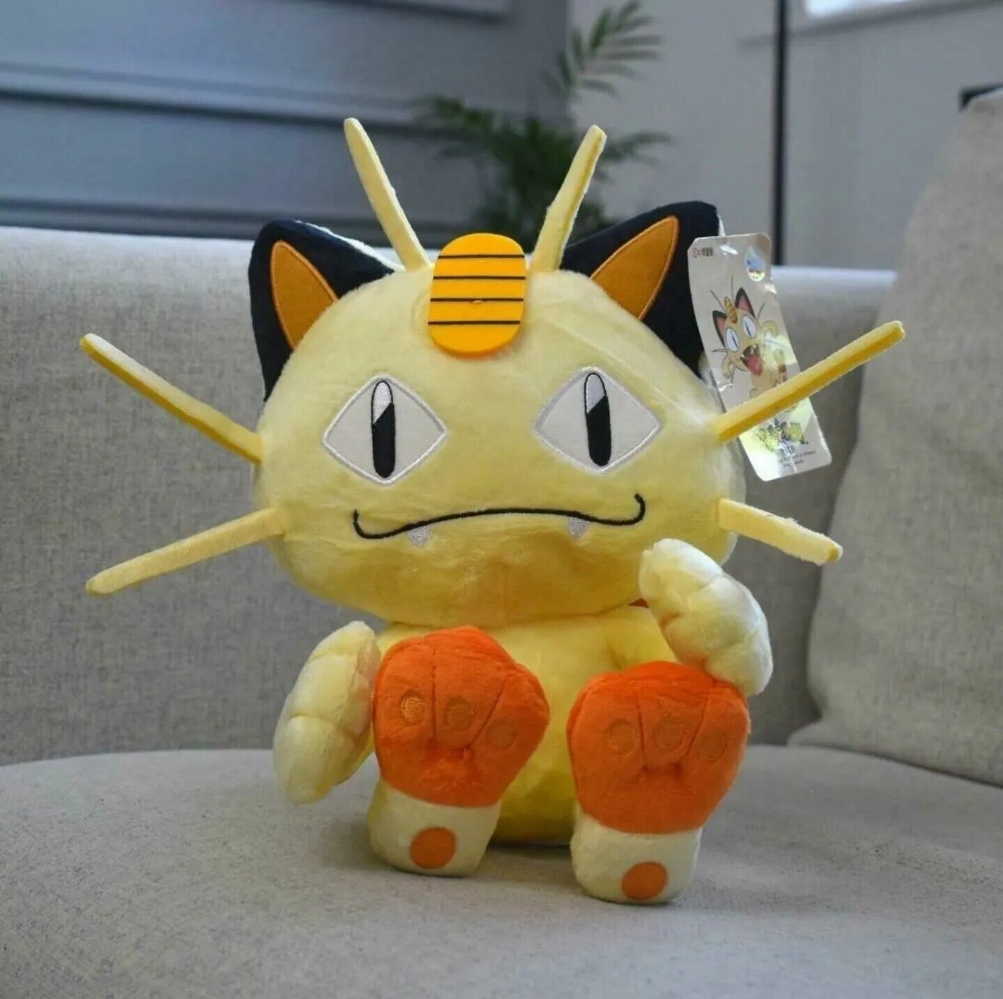 Pokemon Meowth 9" Plush Soft Toy Teddy  Plushie New NWT Team Rocket Gift