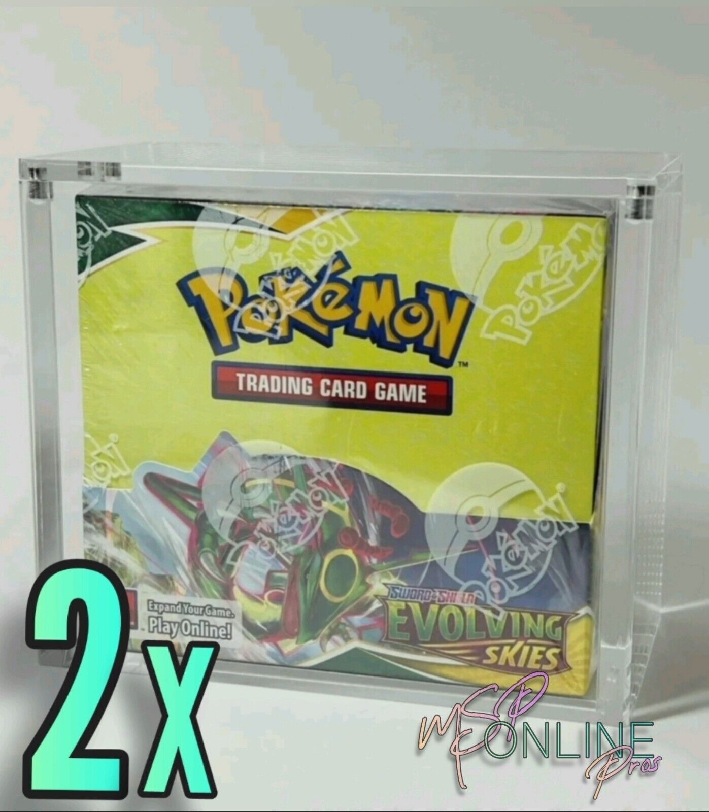 2 Pack - Pokemon Magnetic Booster Box Acrylic Case Pokémon Card Protective