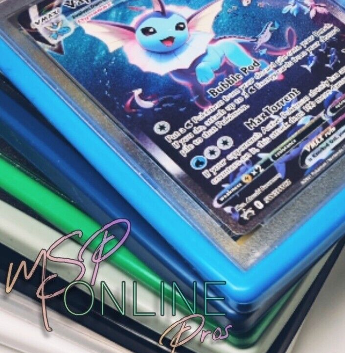 5x | PSA "Moon Collection" Slab Bumper Guard Protector Skin Graded Card Pokemon