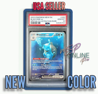 NEW Sapphire Blue PSA Bumper Guard Skin - Graded Card Slabs Protector Slab Case