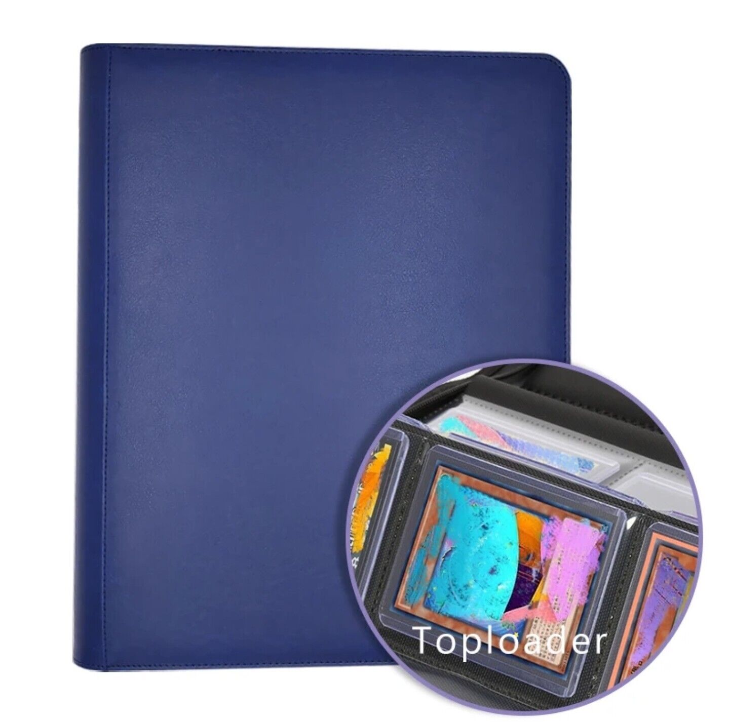 Blue - Top Loader Zipper Card Binder Album Folder Book | 252 Cards | Pokemon TCG