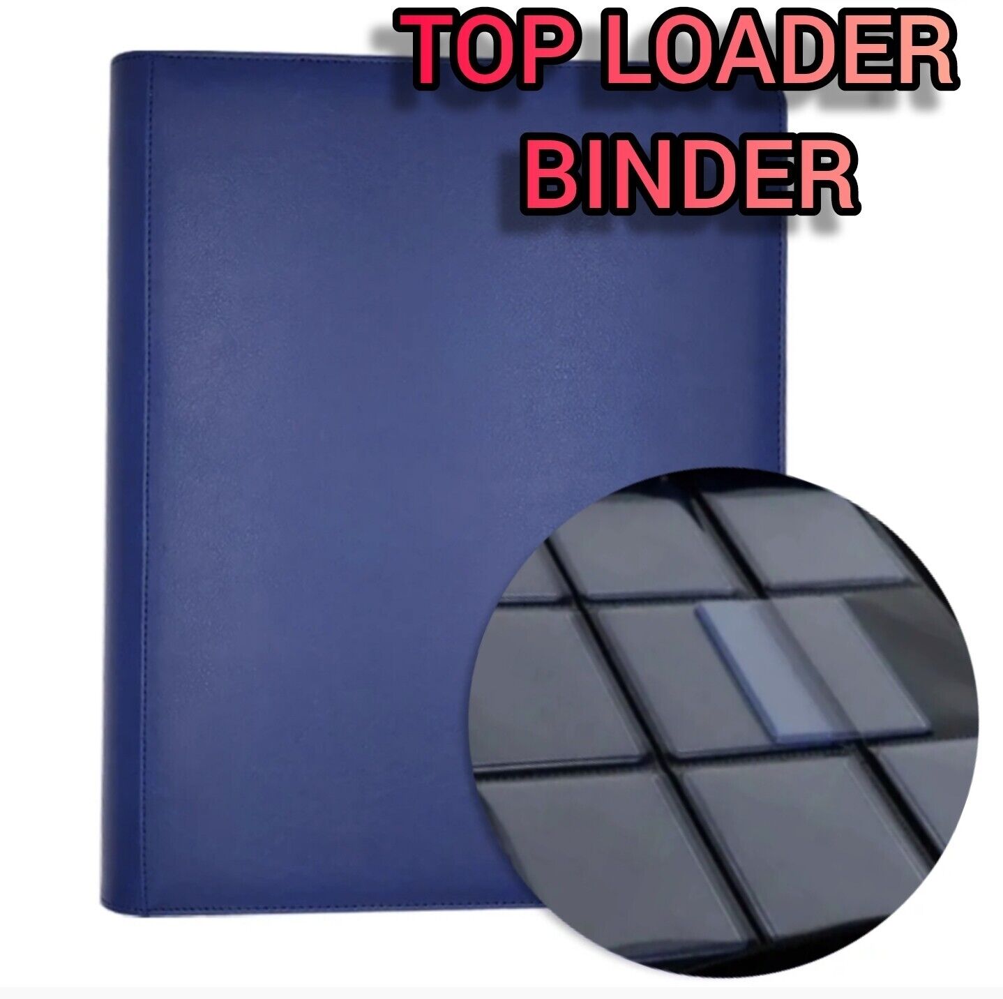 Blue - Top Loader Zipper Card Binder Album Folder Book | 252 Cards | Pokemon TCG