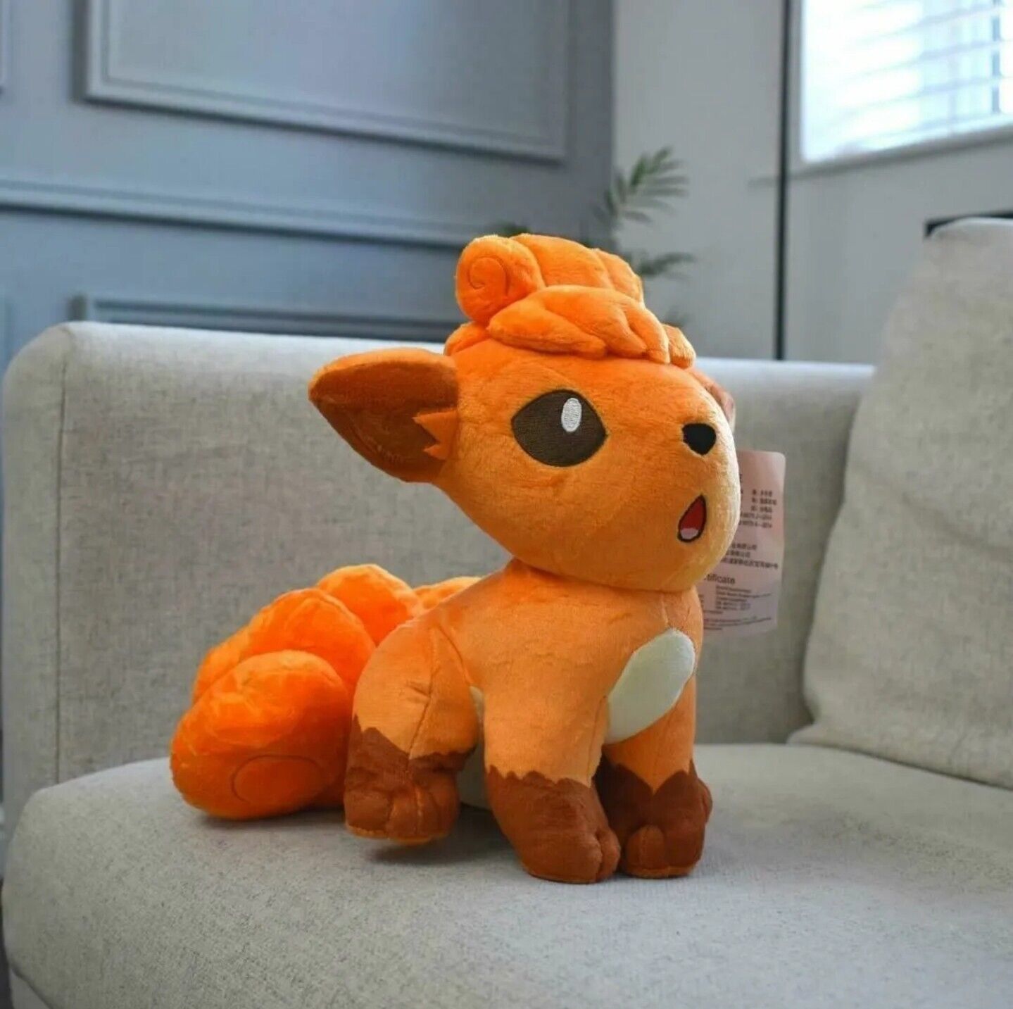 New Pokemon Vulpix 9" Plush Soft Toy Teddy Plushie NWT Christmas Gift